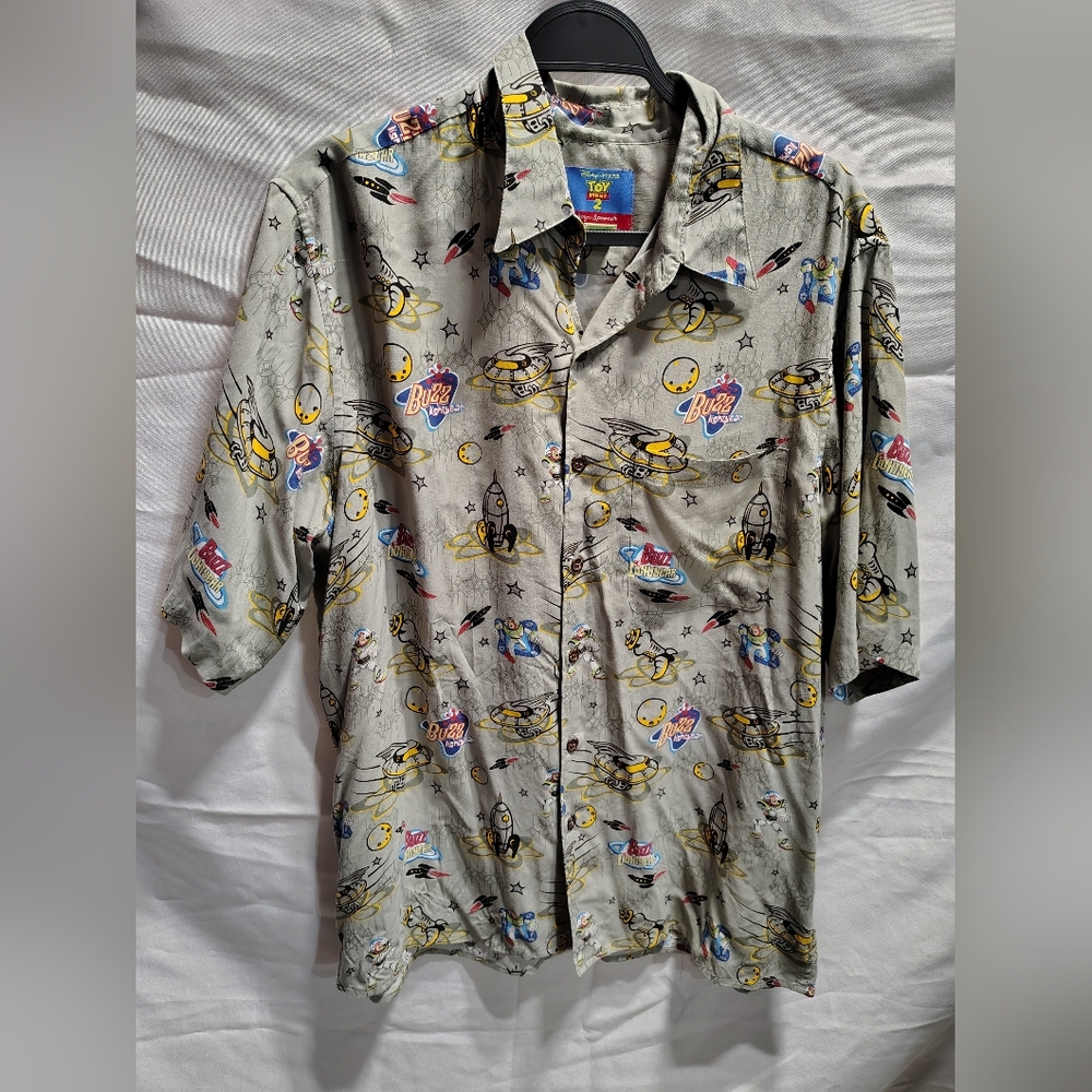 Disney Pixar Toy Story 2 Collaboration Reyn Spooner Hawaiian Tshirts